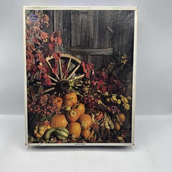 Whitman Other - Whitman Bountiful Harvest 21 1/2 X 27-1/2Piece Puzzle 1000 Used 1980's #4777-24